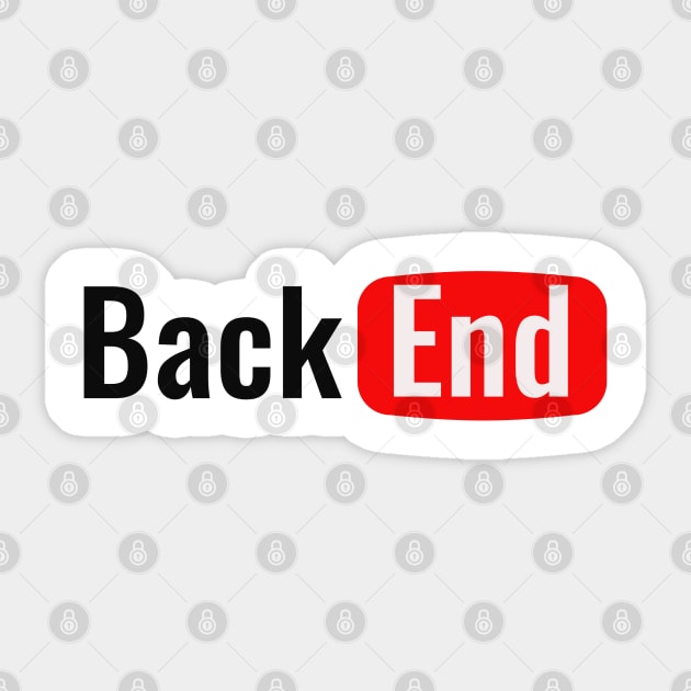 BackEnd Developer - Back-End - YouTube Sticker by FaixaPreta